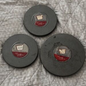Vintage Film Reels with Red Labels